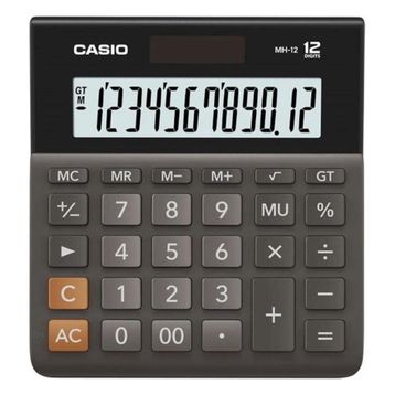 Casio MH-12BK 12 Hane Hesap Makinesi