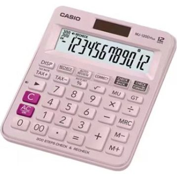Casio MJ-120DPLUS Pembe Hesap Makinesi