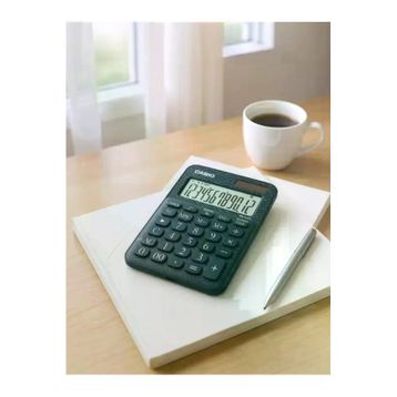 Casio MS-20UC-JBU 12 Hane Lacivert Desenli Masa Üstü Hesap Makinesi