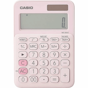 Casio MS-20UC Pembe Hesap Makinesi