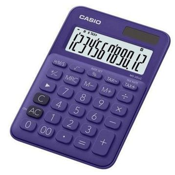 Casio MS-20UC-PL Mor Masaüstü Temel Hesap Makinesi