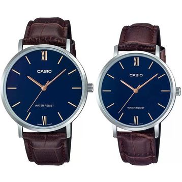 Casio MTP-LTP- VT01L-2BUDF Çift Kol Saati