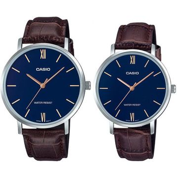 Casio MTP-LTP- VT01L-2BUDF Çift Kol Saati