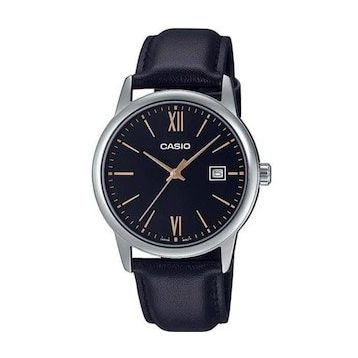 Casio MTP-V002L-1B3UDF Siyah Deri Kordon Erkek Kol Saati