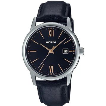 Casio MTP-V002L-1B3UDF Siyah Deri Kordon Erkek Kol Saati