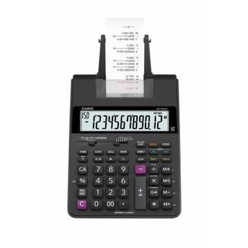CasıoHR-100RC-BK-DC Şeritli 12 Hane Hesap Makinesi