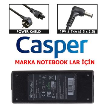 Casper 19V 4 74A Uyumlu Laptop Adaptör