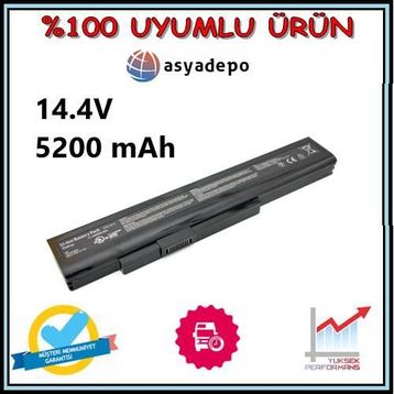 Casper CNE.2410-8M45P 6 Cell Siyah Batarya Pil
