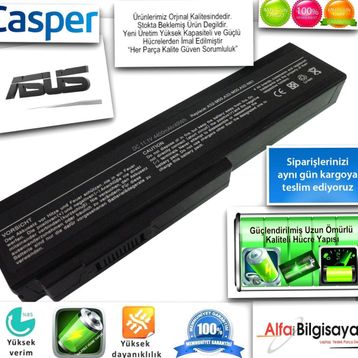 Casper CNY.3110-4K35V-S 6 Cell Siyah Batarya Pil