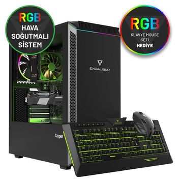 Casper Excalibur E60Z.107K-DE60X-W-H Intel Core i7 10700K 32GB RAM 480GB SSD RTX2060 Super Masaüstü Bilgisayar