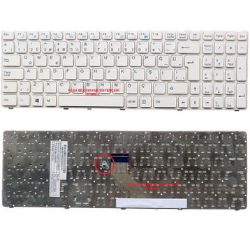 Casper Nirvana CKY-3230-8N45V-B Beyaz Klavye