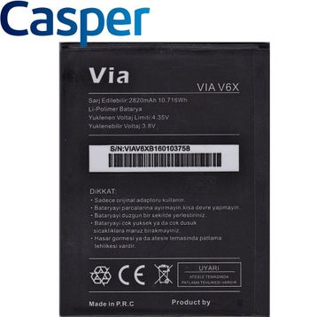 Casper Via V6X 2820mAh Batarya Pil