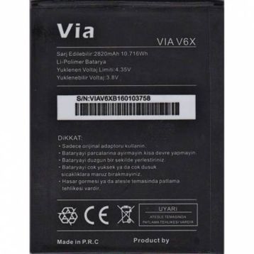 Casper Via V6X 2820mAh Batarya Pil