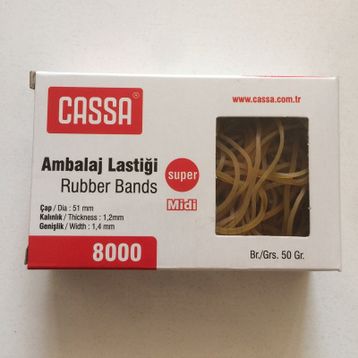 Cassa %100 Kauçuk 50 gr Ambalaj Lastiği