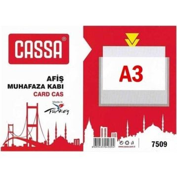 Cassa 7509 Şeffaf A3 297x420 mm Tabela Poşeti Afiş Muhafaza Kabı