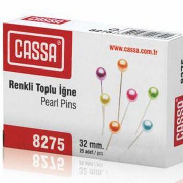 Cassa 8275 32 mm 25 Adet Renkli Toplu İğne
