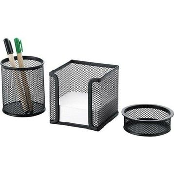 Cassa 8915 3 Parça Gümüş Metal Masa Seti