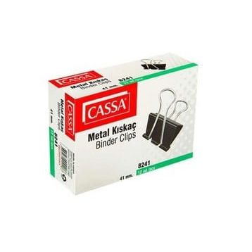 Cassa Çelik 41 mm Siyah 12'li Kıskaç