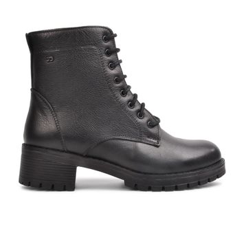 Castle Black 2680-1 Siyah Hakiki Deri Kadın Bot