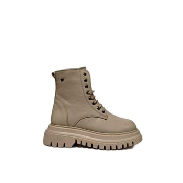 Castle Black 27400-1 Bej Kadın Hakiki Deri Bot