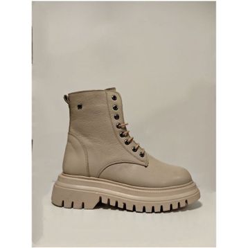 Castle Black 27400-1 Bej Kadın Hakiki Deri Bot
