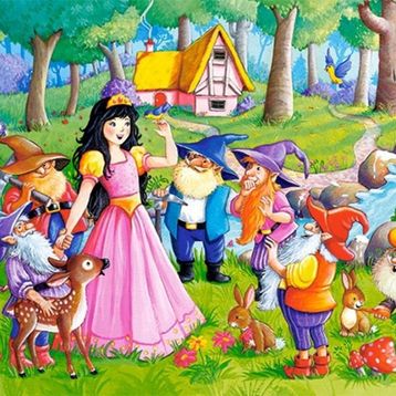 Castorland 66032 Snow White and the Seven Dwarfs 60 Parça Çocuk Puzzle