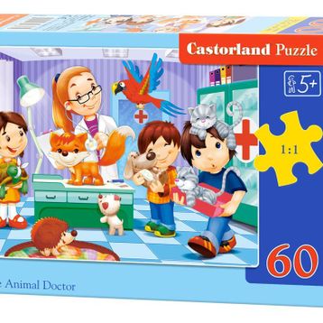 Castorland 6847 Veteriner 60 Parça Çocuk Puzzle