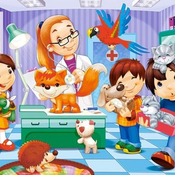 Castorland 6847 Veteriner 60 Parça Çocuk Puzzle