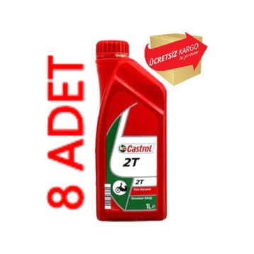 Castrol 2t 1 Lt 8'li 2 Zamanlı Mineral Bazlı Motosiklet Yağı