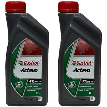 Castrol Actevo 4T 20W-40 1 lt 2'li Motorsiklet Yağı