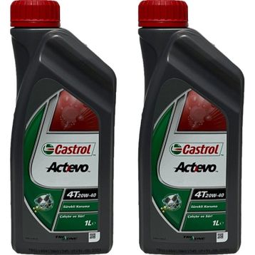 Castrol Actevo 4T 20W-40 1 lt 2'li Motorsiklet Yağı