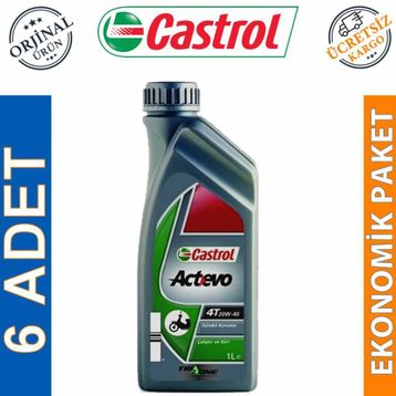 Castrol Actevo 4T 20W-40 4 lt Motorsiklet Yağı