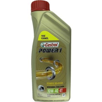 Castrol Power 1 4T 10W-40 1 Litre 4'lü 4 Zamanlı Motosiklet Motor Yağı