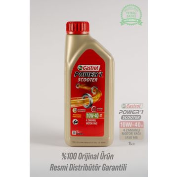 Castrol Power 1 Scooter 4T 10W40 1 lt Motorsiklet Yağı