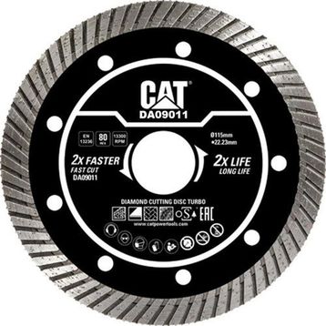 Cat DA09011 115 mm Profesyonel Beton, Tuğla, Parke Taşı Elmas Kesme Diski