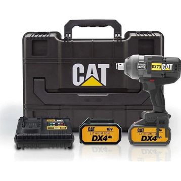 Cat Dx73 18Volt 4.0 Ah. Çift Akülü 1700/2100Nm Kömürsüz Profesyonel Şarjlı Somun Sıkma
