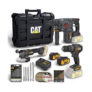 Cat DXK302 DX1010 + DX2150 + DX3131 3 Parça Kombo Set + 39 Parça Aksesuar Seti