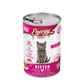 Cat Food Energy Yavru Tavuklu 6x400 gr Konserve Kedi Maması