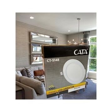 CATA 15W Beyaz Yuvarlak Led Panel Armatür