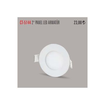 Cata 3W Beyaz Yuvarlak Led Panel Armatür