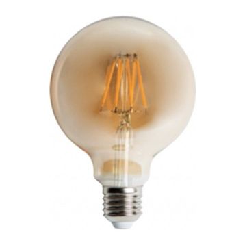 Cata 5 Adet CT4286 6W G95 Glop Rustik 2700K Amber E27 Duy LED
