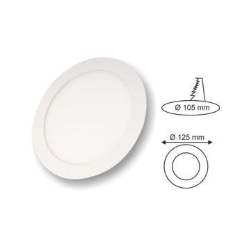 Cata 6W Beyaz Yuvarlak Led Panel Armatür