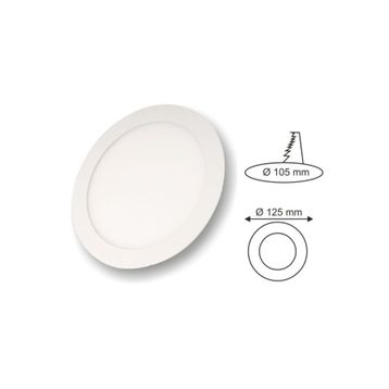 Cata 6W Beyaz Yuvarlak Led Panel Armatür