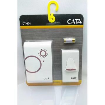 Cata CT-101 Farklı Ses Melodili Lüks Uzaktan Kumandalı Zil Kablosuz Pembe Kapı Zili