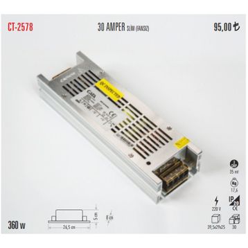 Cata CT-2578 33 Amper Şerit Led Trafosu
