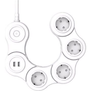Cata CT-3001 Kobra Akım Korumalı 2'li USB Giriş 4'lü Grup Priz