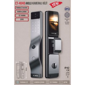Cata CT-4040 Akıllı Kameralı Kapı Kilidi