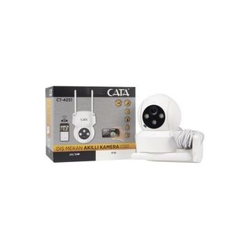 Cata CT-4051 Gece Görüşlü Akıllı 360 Dönebilen IP Güvenlik Kamera