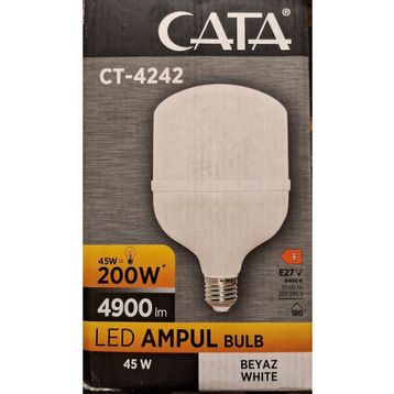 Cata CT-4242 45W E27 6400K Beyaz Led Ampul