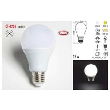 Cata CT-4259 12 W Sensörlü Beyaz Işık Led Ampul